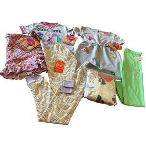 Girls Clothes Lot Size 5 & 5T NWT 7 Piece Bundle Trolls Top/Skort Dress Pajamas